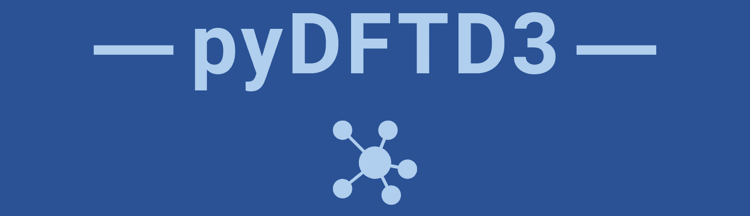 pyDFTD3 logo