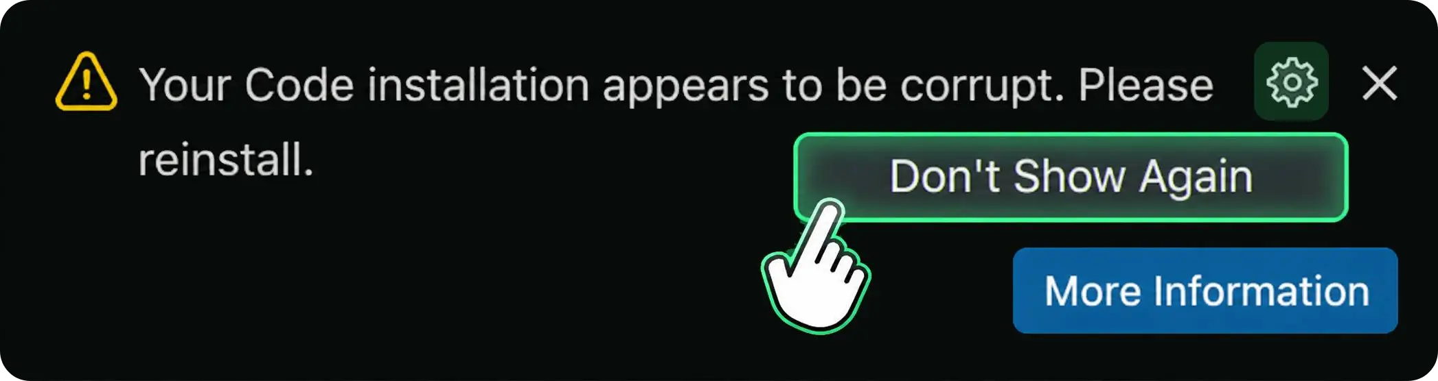 Experimental Theme Warning