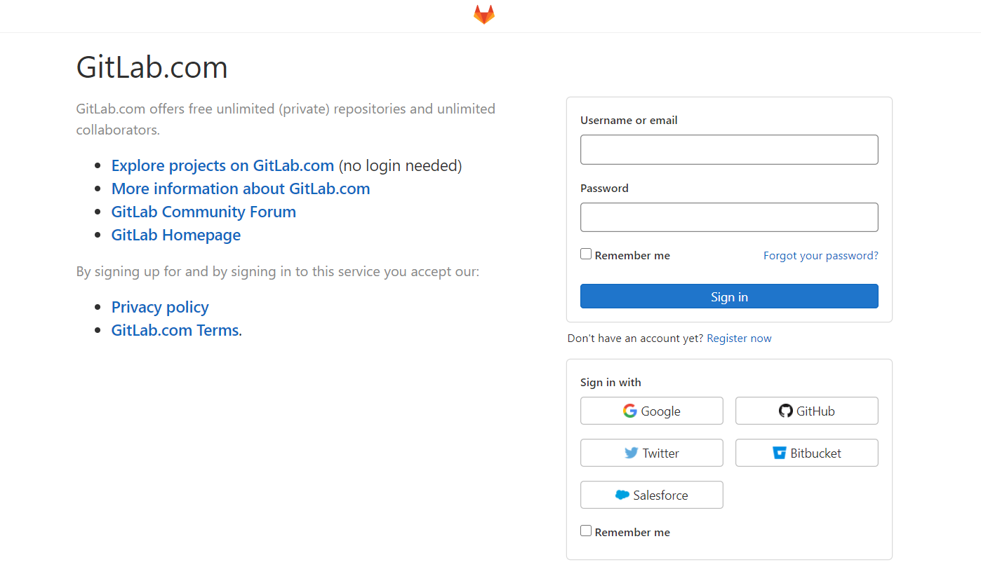 GitLab Sign In