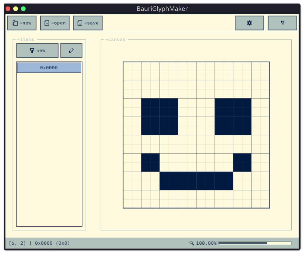 BauriGlyphMaker Screenshot