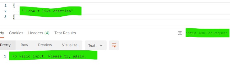 Post bad in Postman