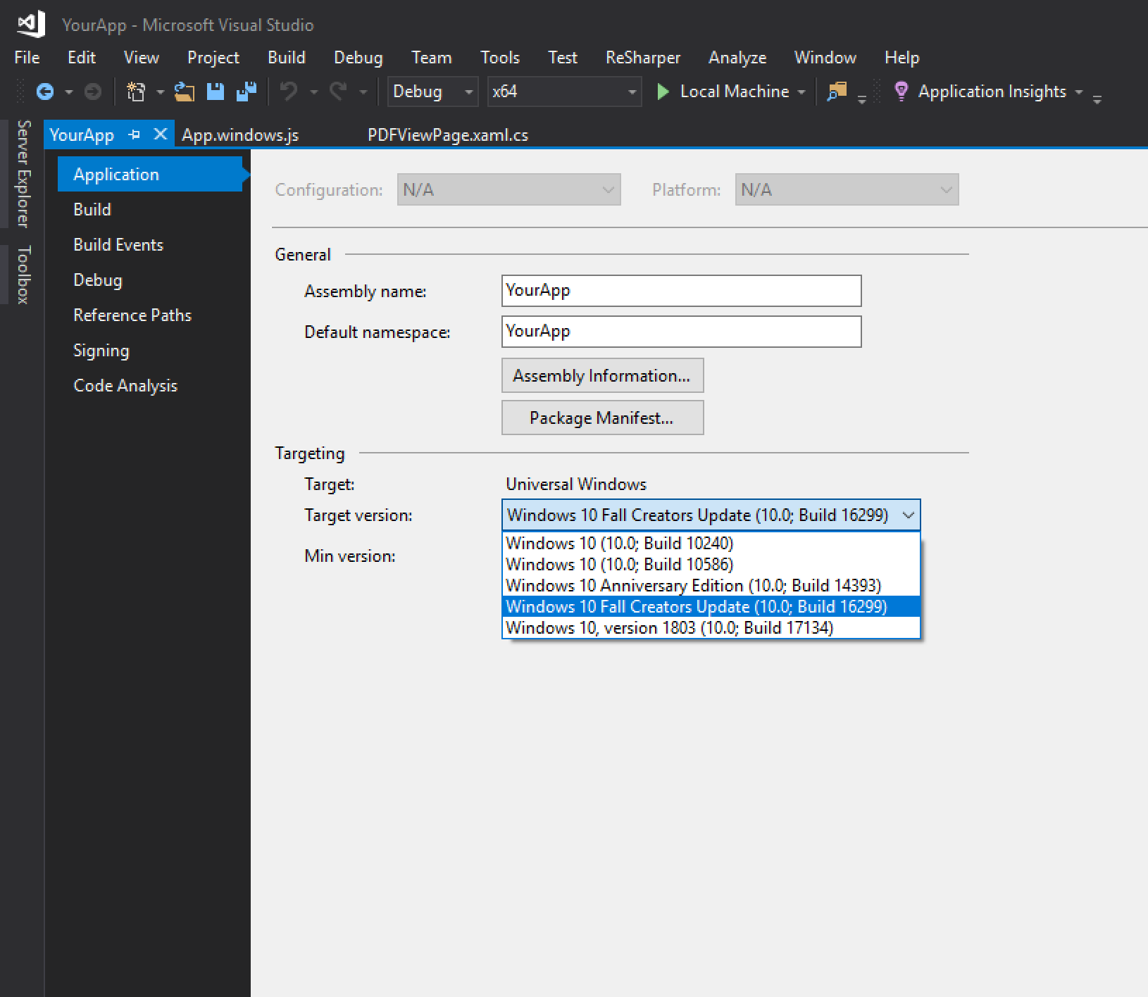 Change SDK Version