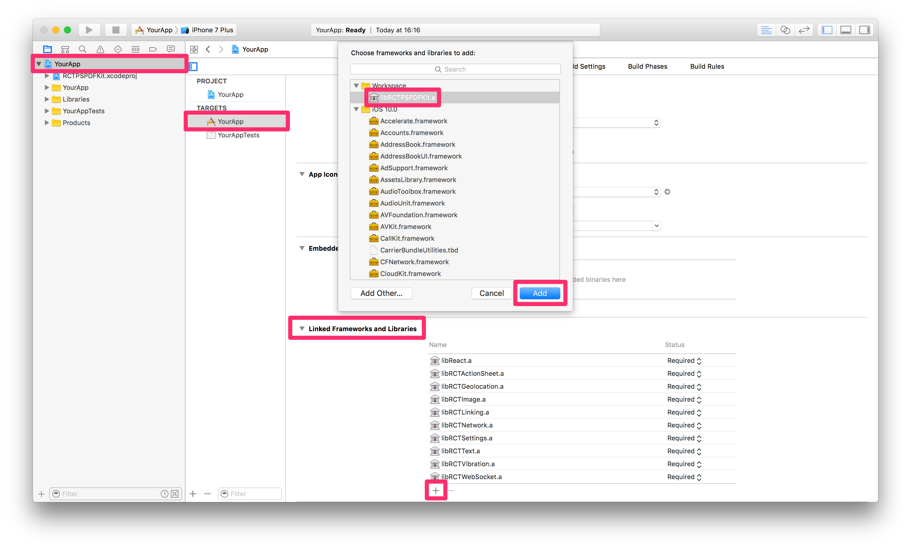 Linking Static Library