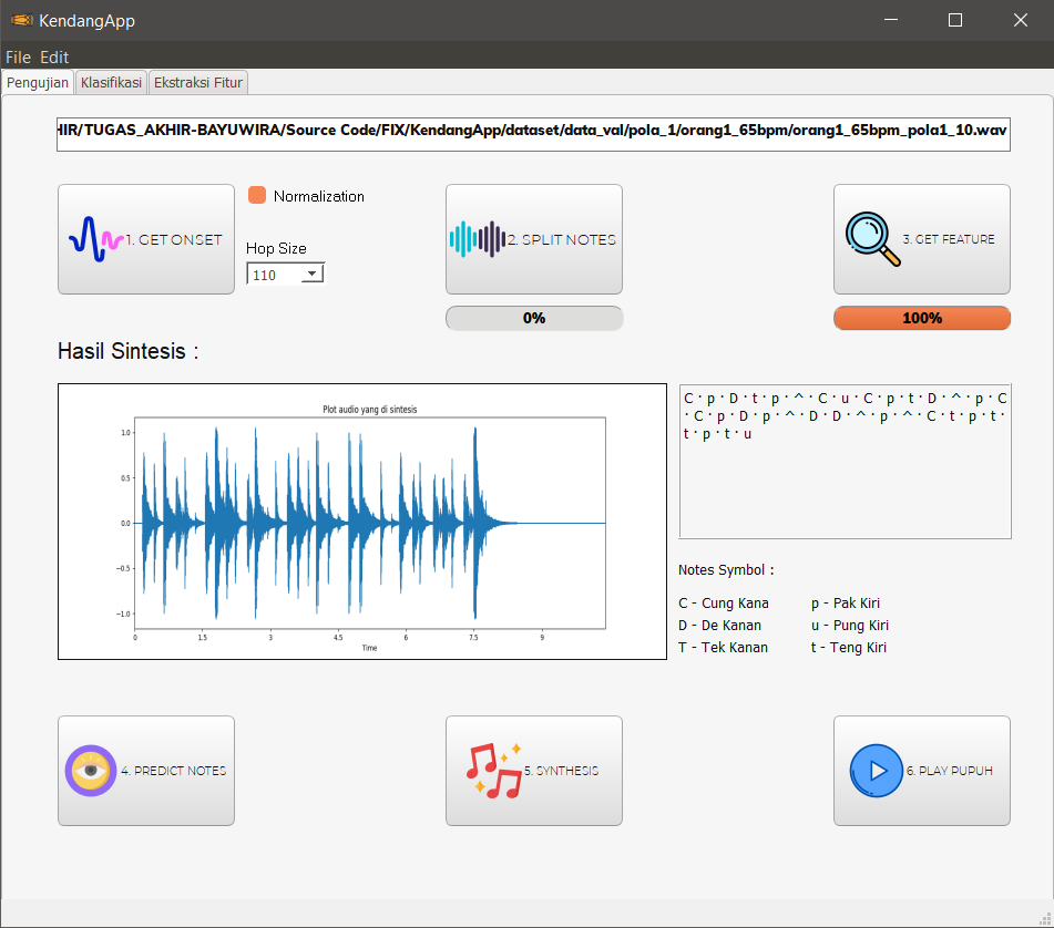 Onset Detection Tab