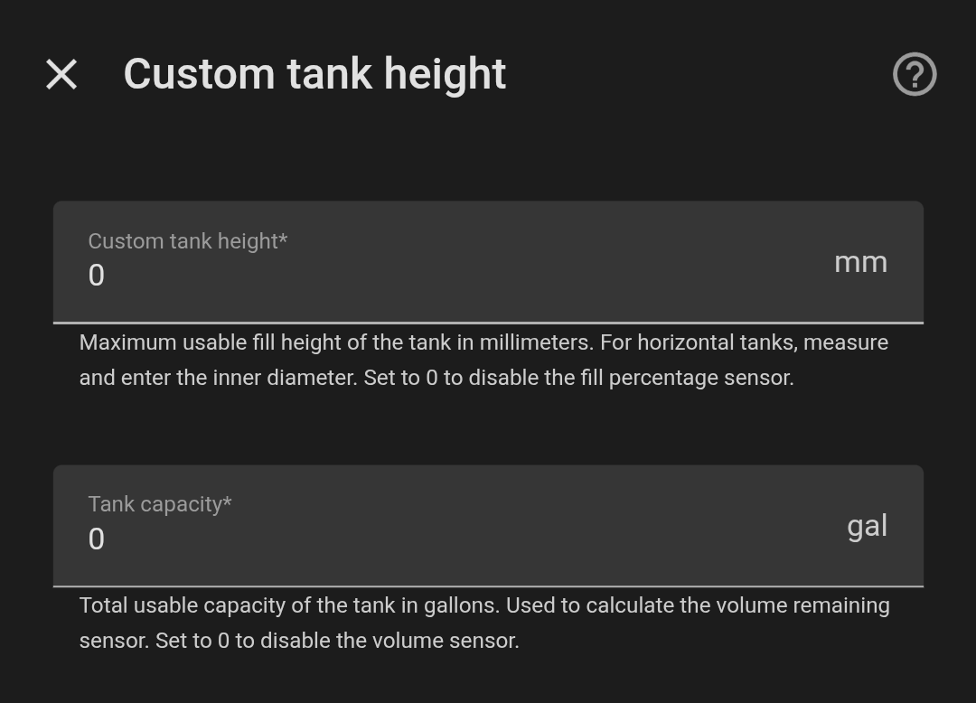 Custom tanks