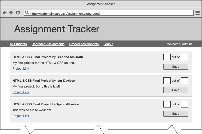 Ungraded Assignments