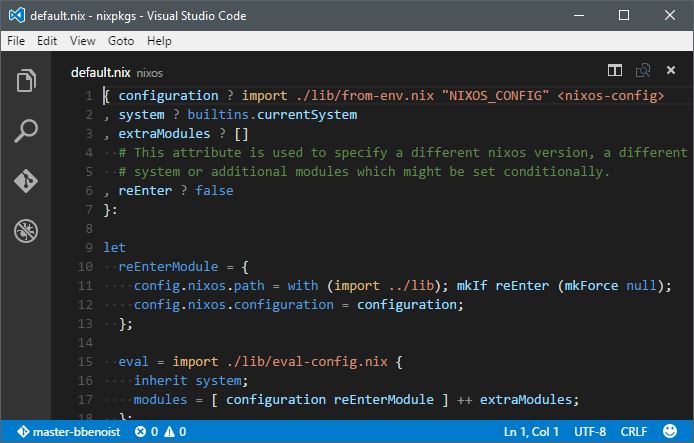 Syntax coloring