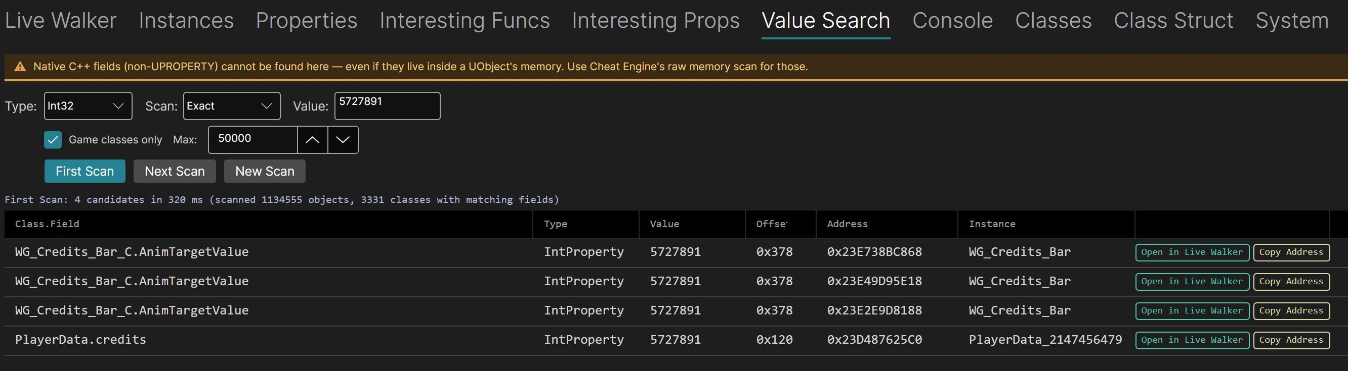 Value Search