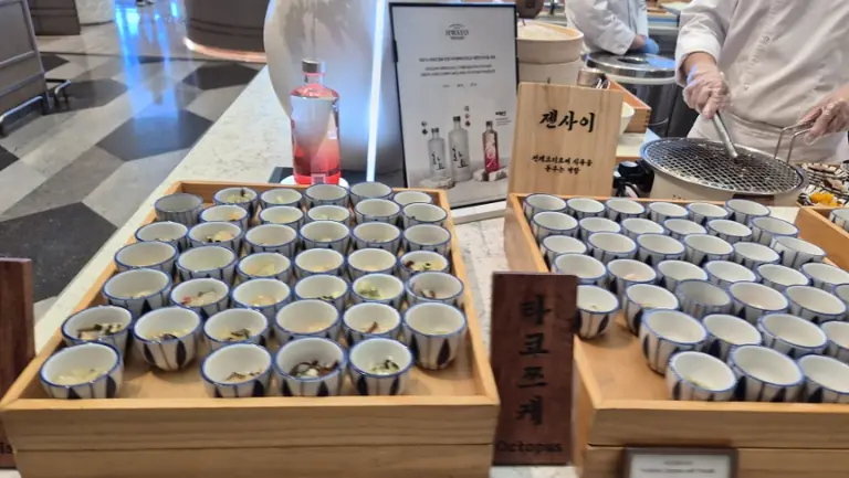 Gourmet small plate appetizers in cups
