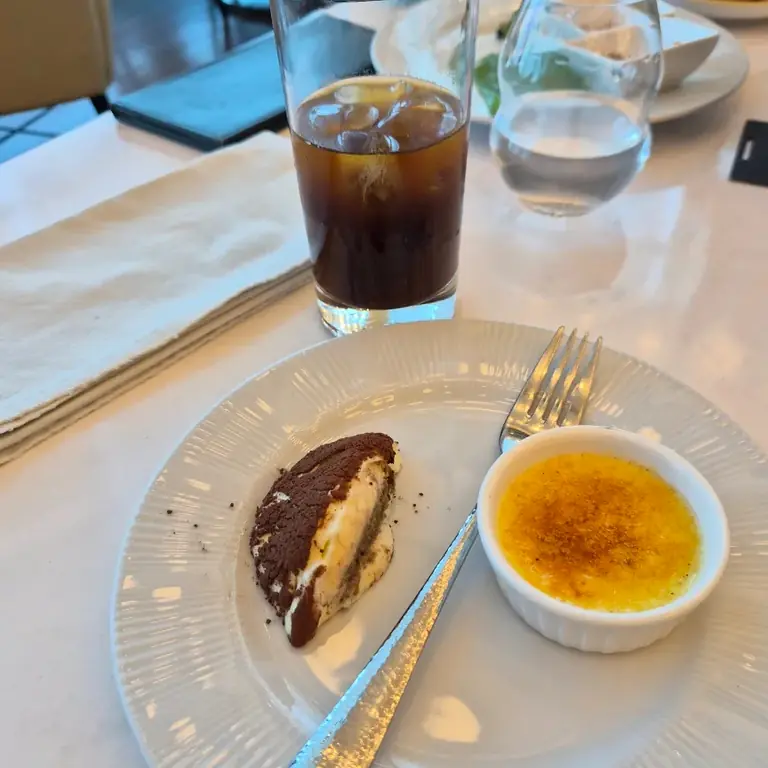Tiramisu and creme brulee dessert pairing