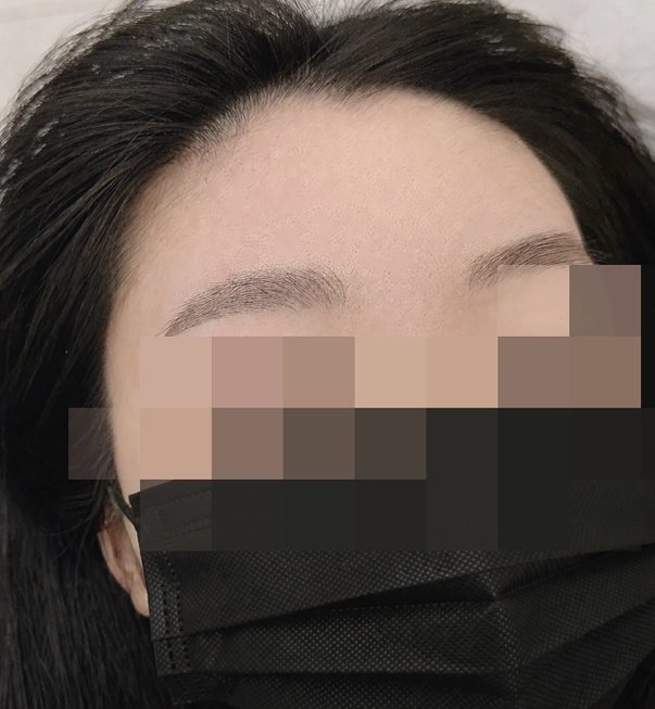 眉スタイリング結果クローズアップ