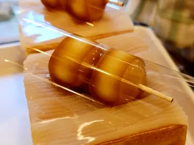 Signature dango cube bread close up