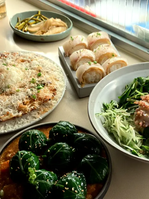 Korean fusion table spread