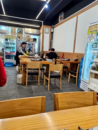 Traditional Korean restaurant interior dining