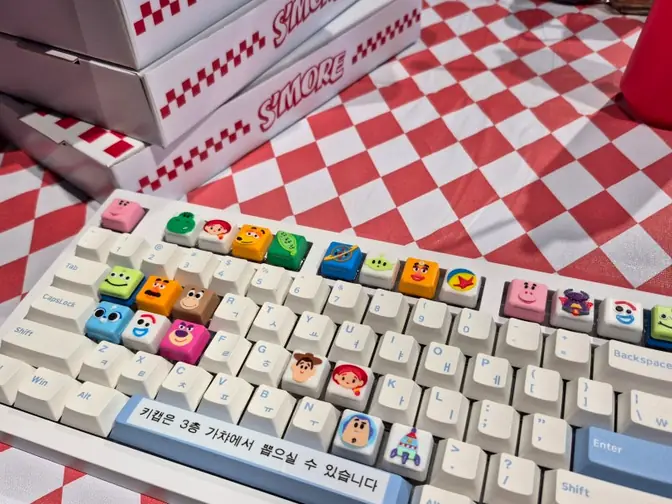 Toy Story themed mechanical computer keyboard
