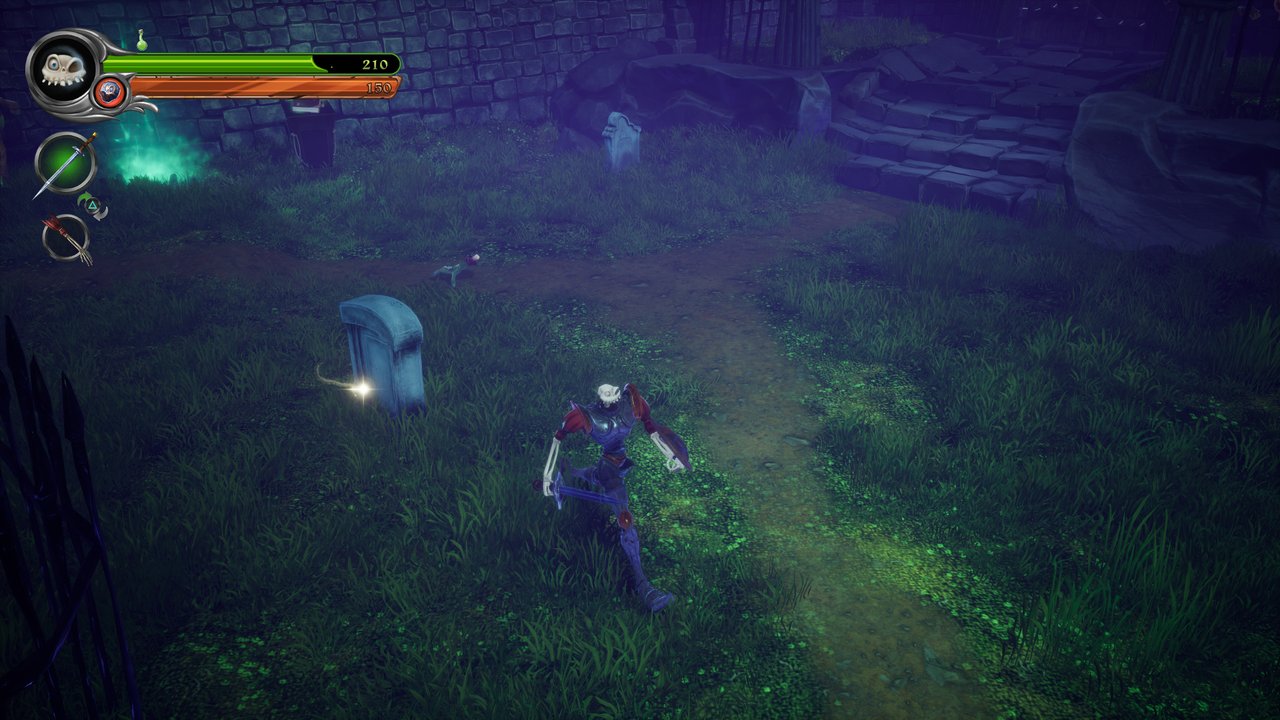 Spirit flames in The Graveyard