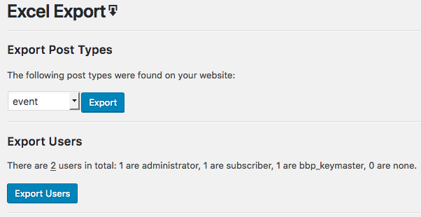 Export Button