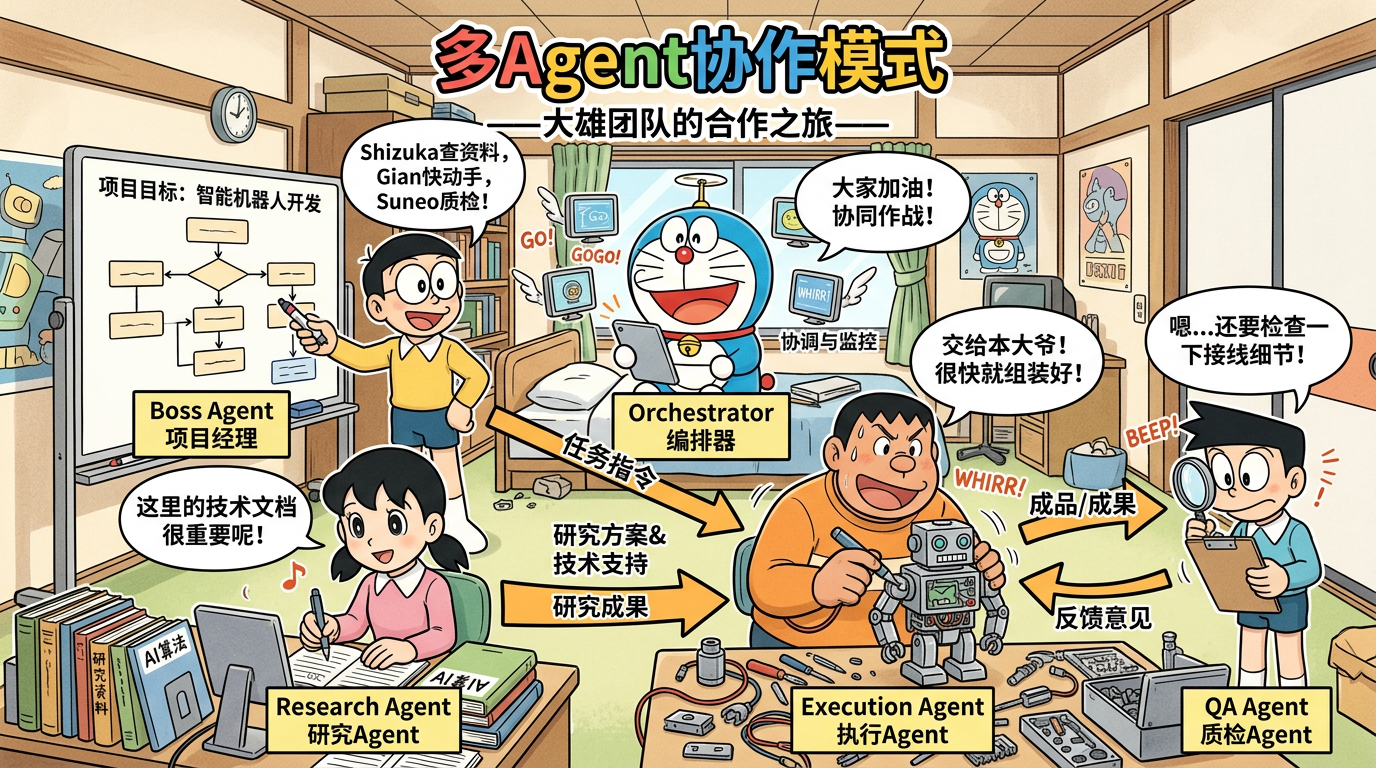 多Agent协作漫画