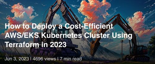 ☸️ How to Deploy a Cost-Efficient AWS/EKS Kubernetes Cluster Using Terraform in 2023