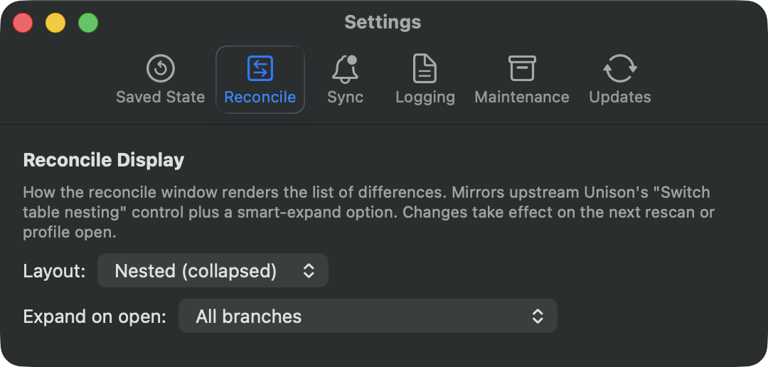 Unison UI screenshot 4