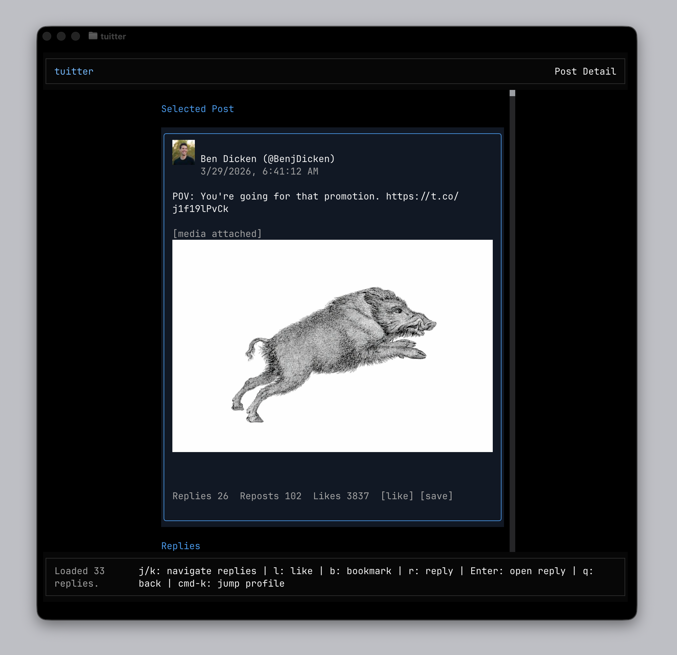 tuitter screenshot
