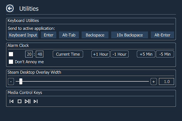 Utilities Page