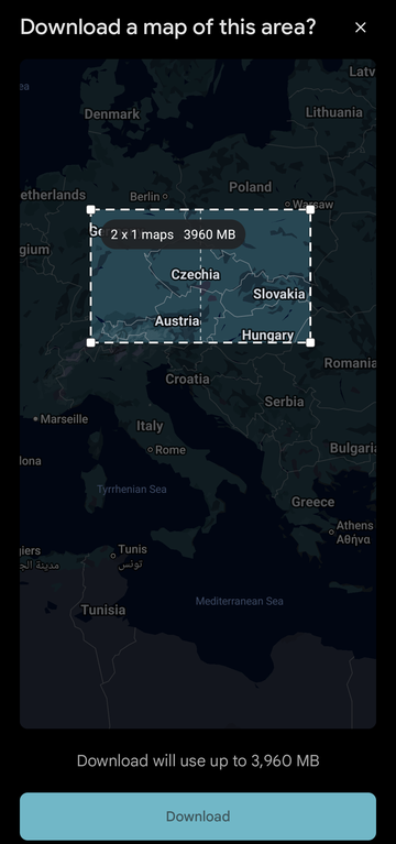 Offline maps