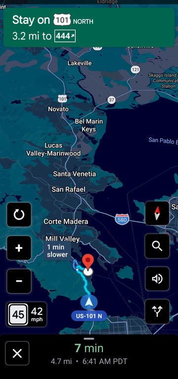 Navigation zoomed out