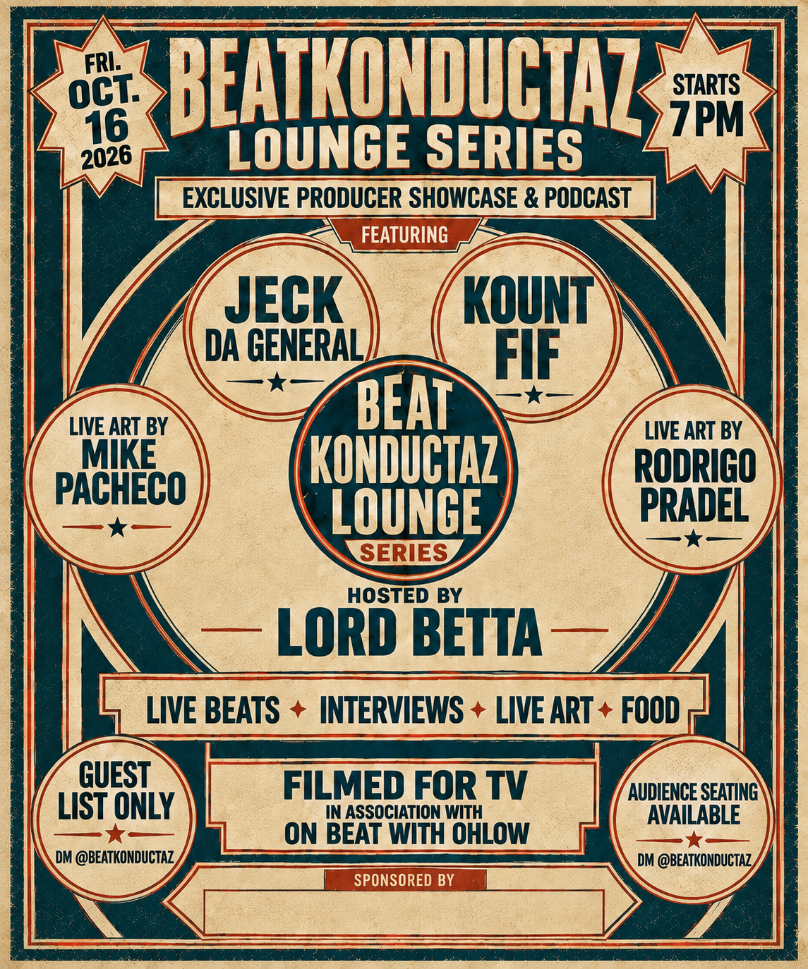 BeatKonductaz Lounge Series flyer