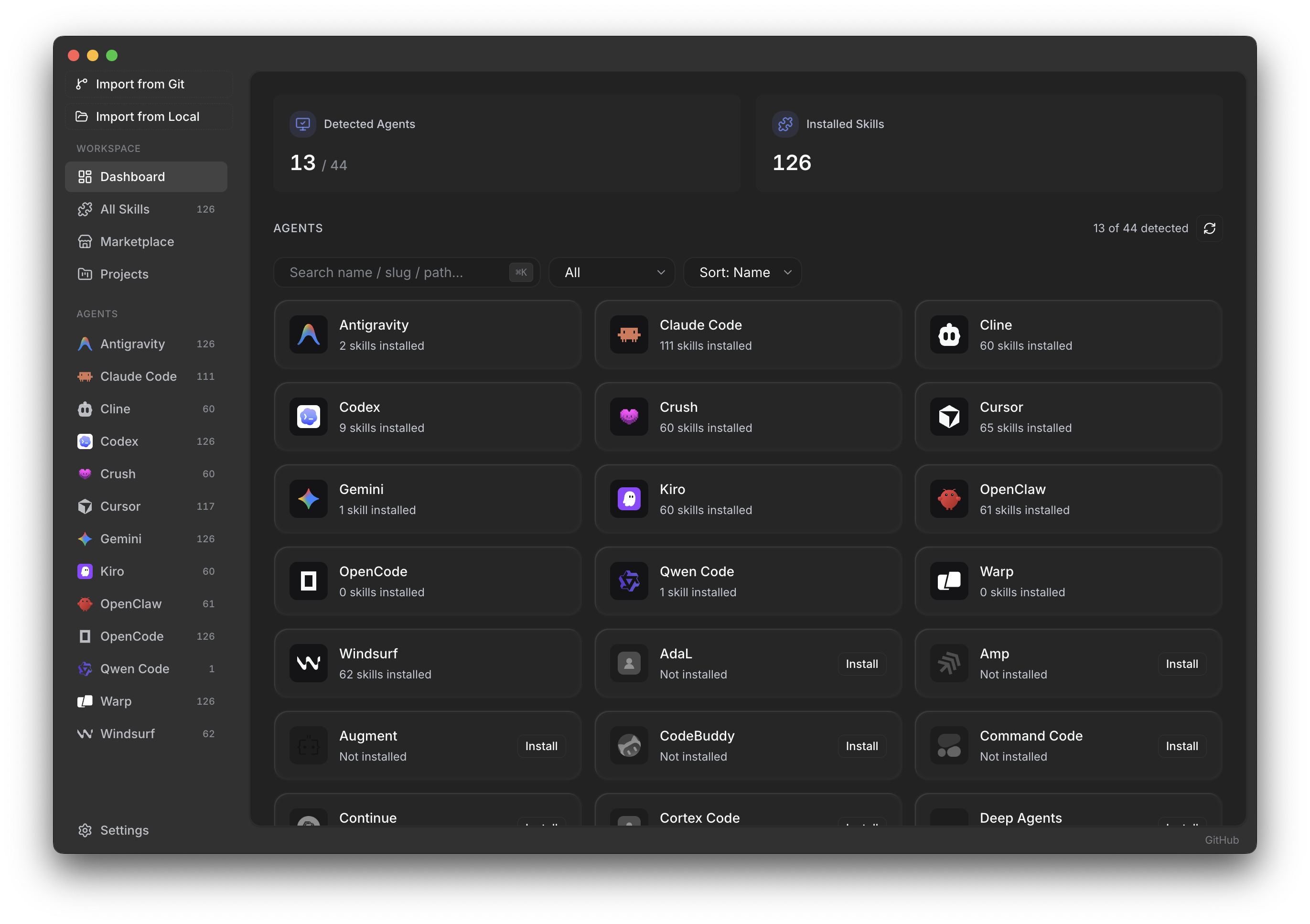 Screenshot of Skiller