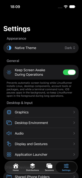 LinuxRunner screenshot 3