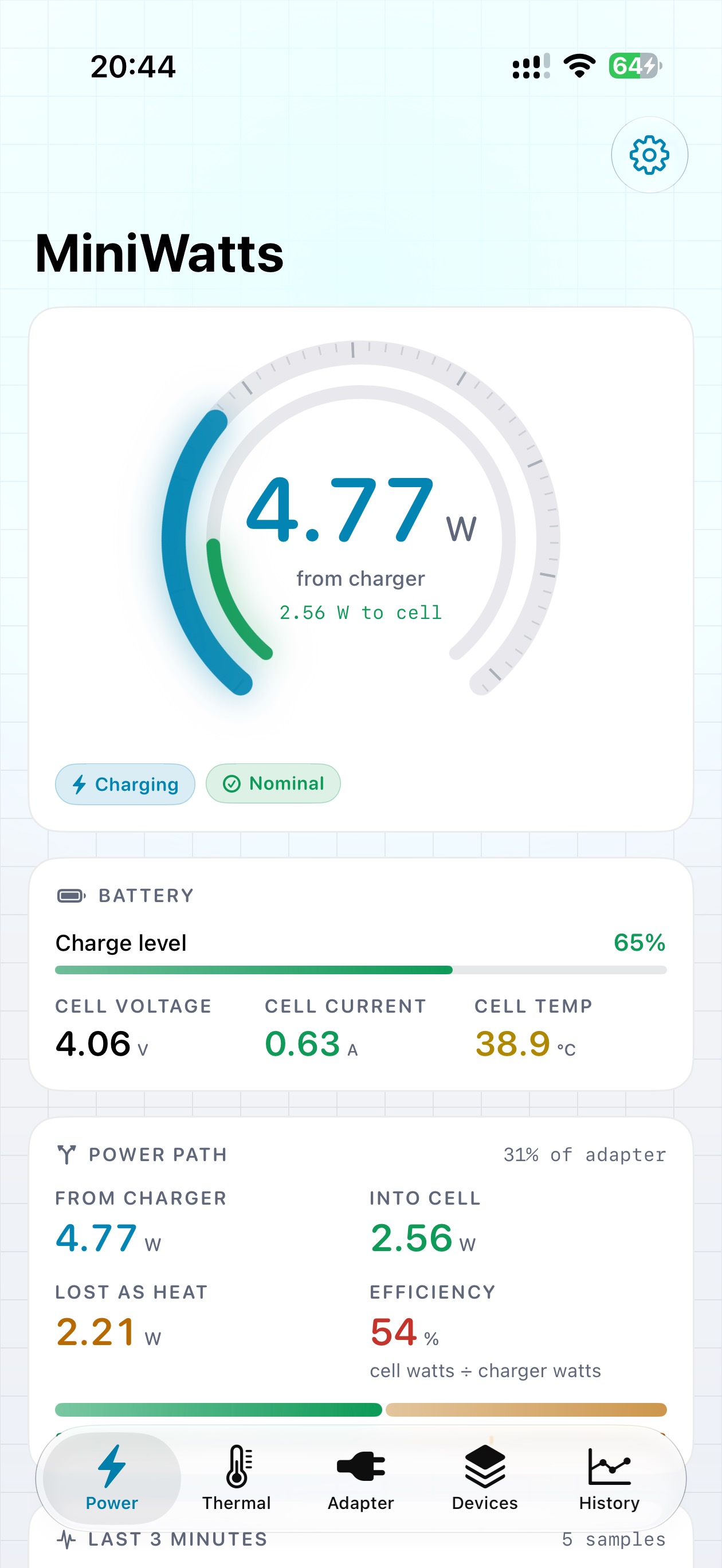 Screenshot 1 of MiniWatts