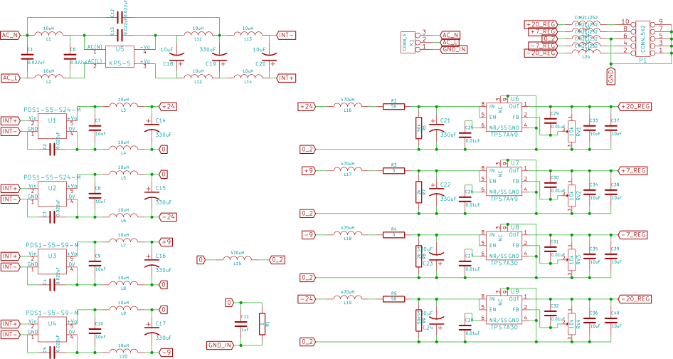 Power Supply Board Schematic