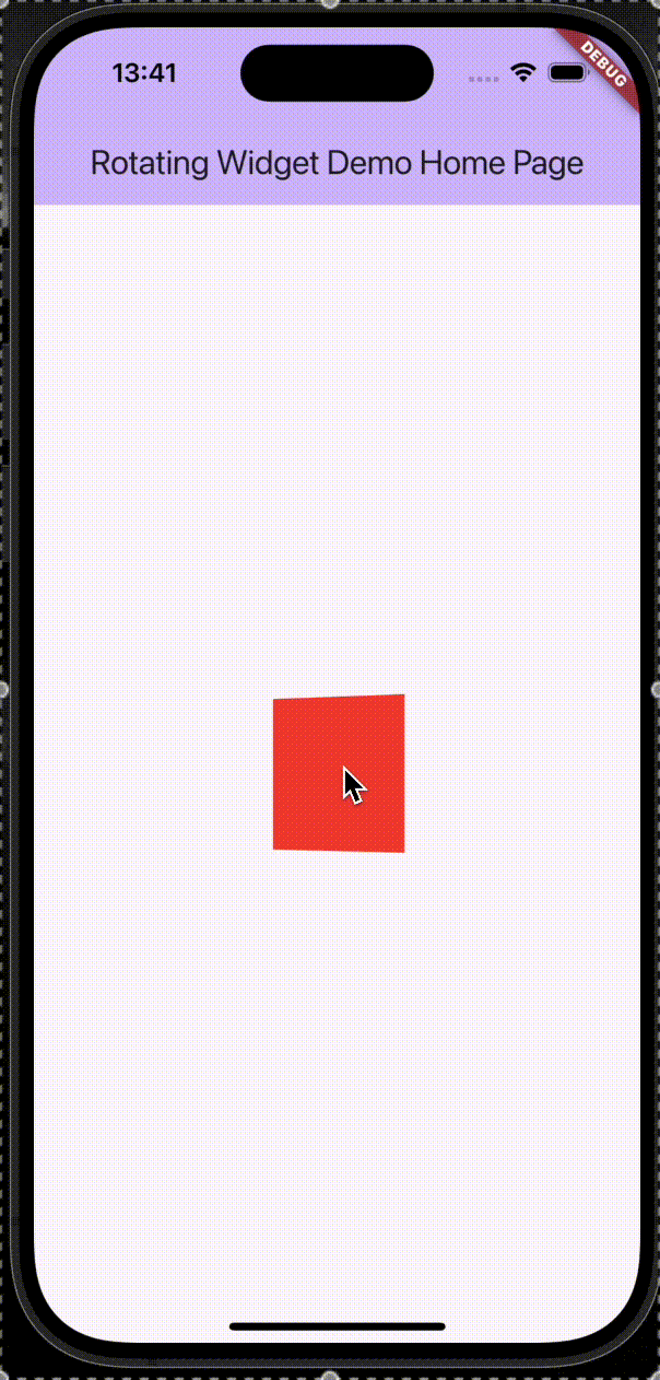 Flutter Rotation Widget Demo