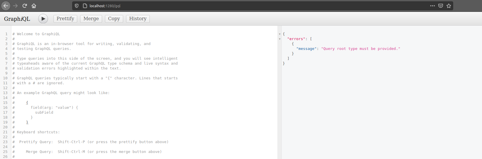 Figure 5 - GraphiQL.