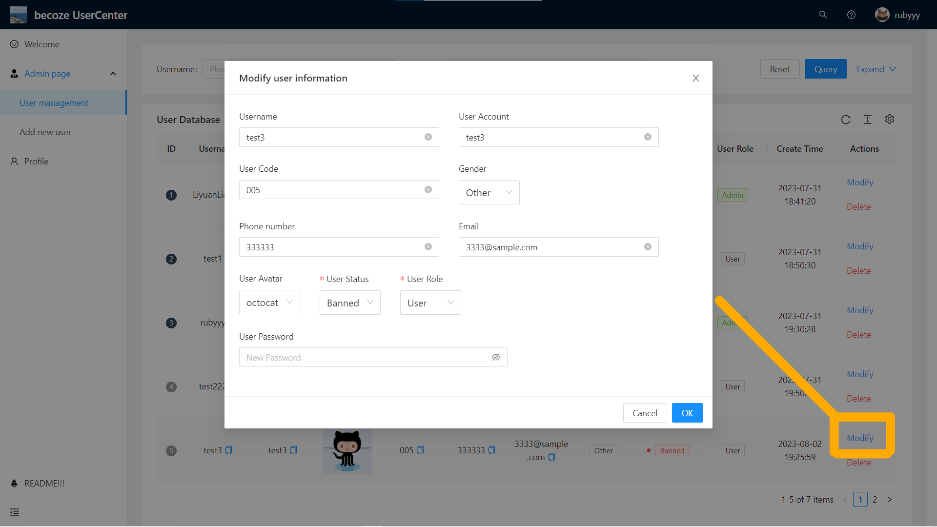 GitHub - becoze/usercenter-front: User management System, where ...