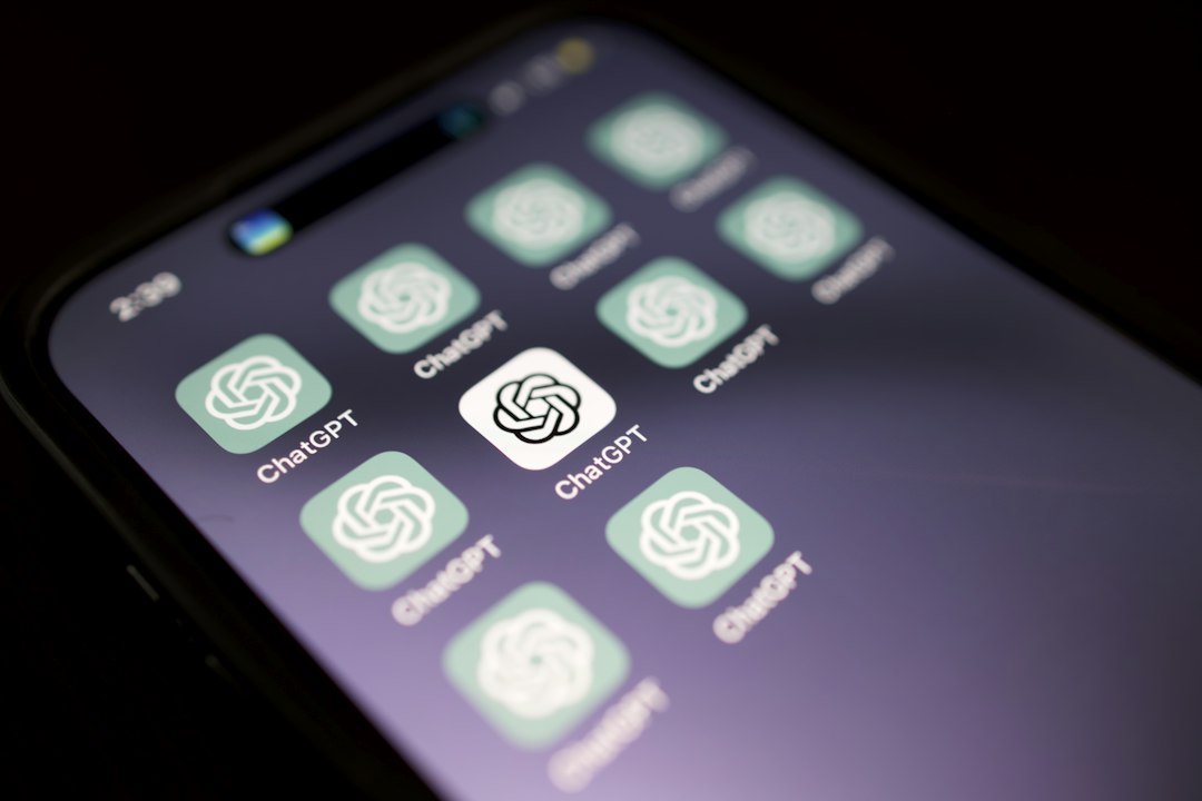 ChatGPT app icons on a phone