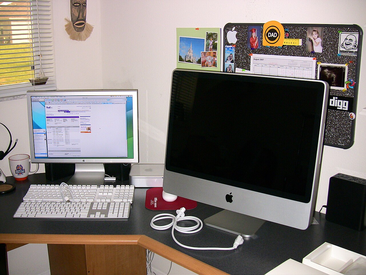 A 24-inch iMac on a desk