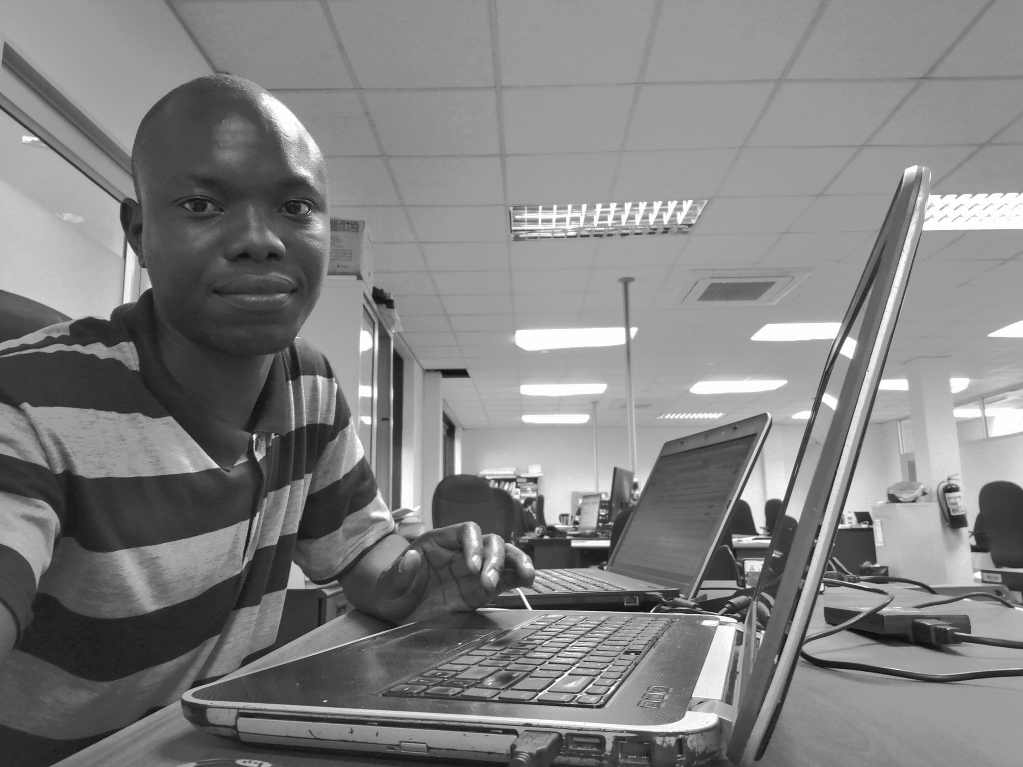 A software developer at work