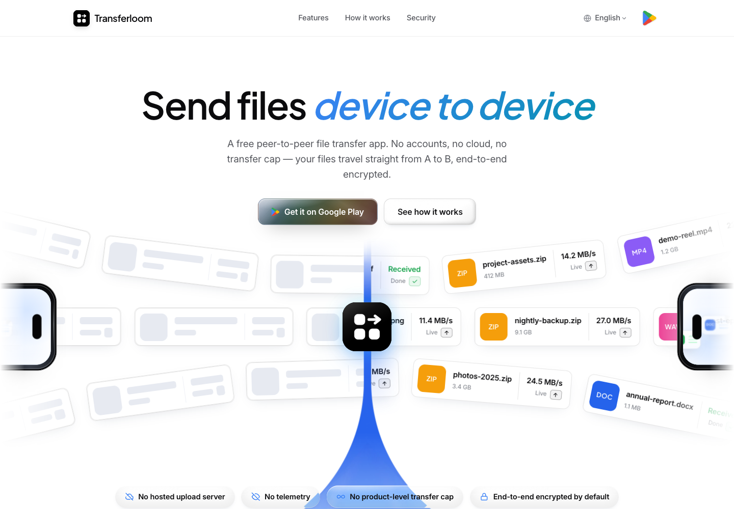 Transferloom.com clone reference