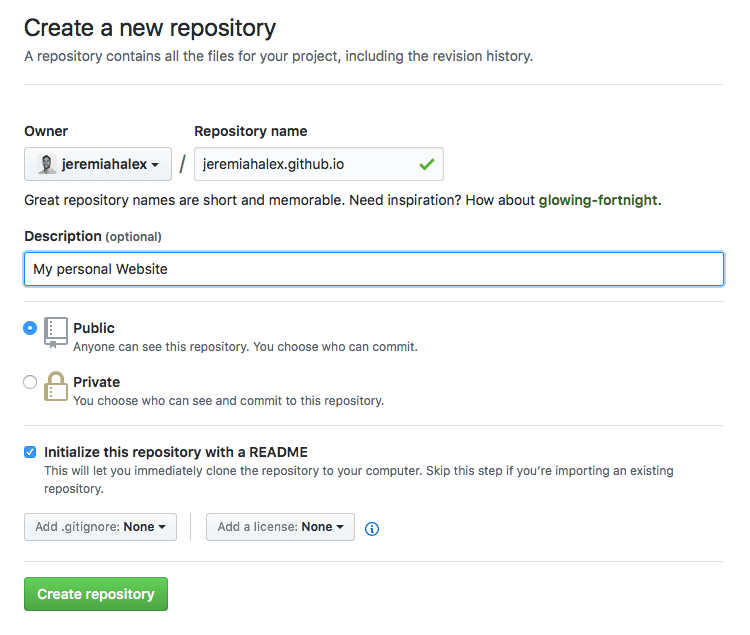 New Repo on Github