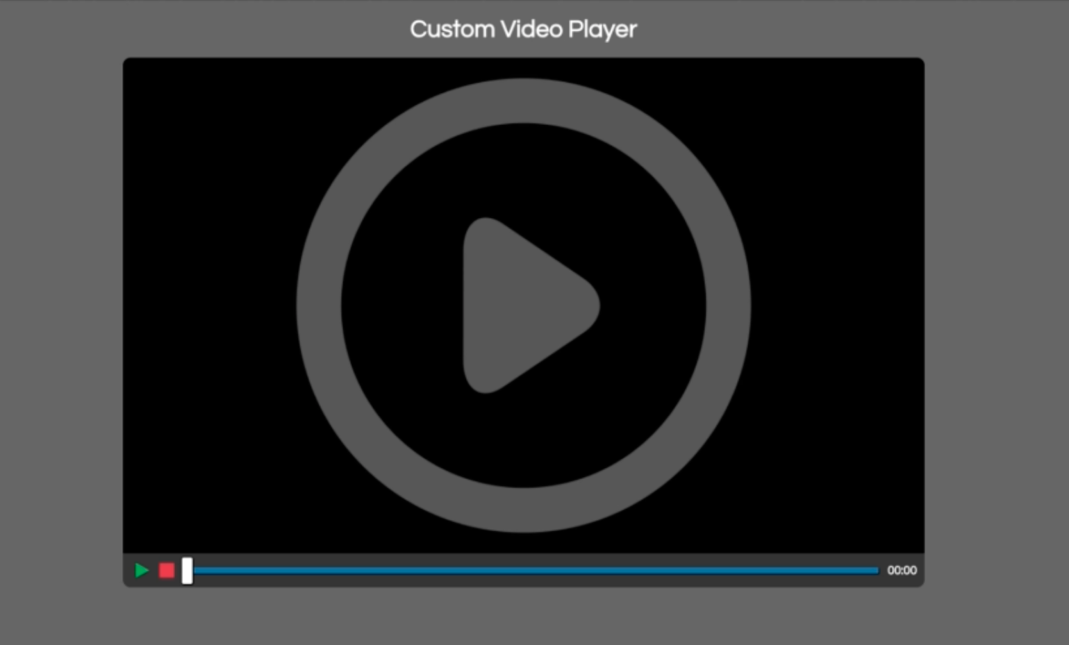 Custom Video Player