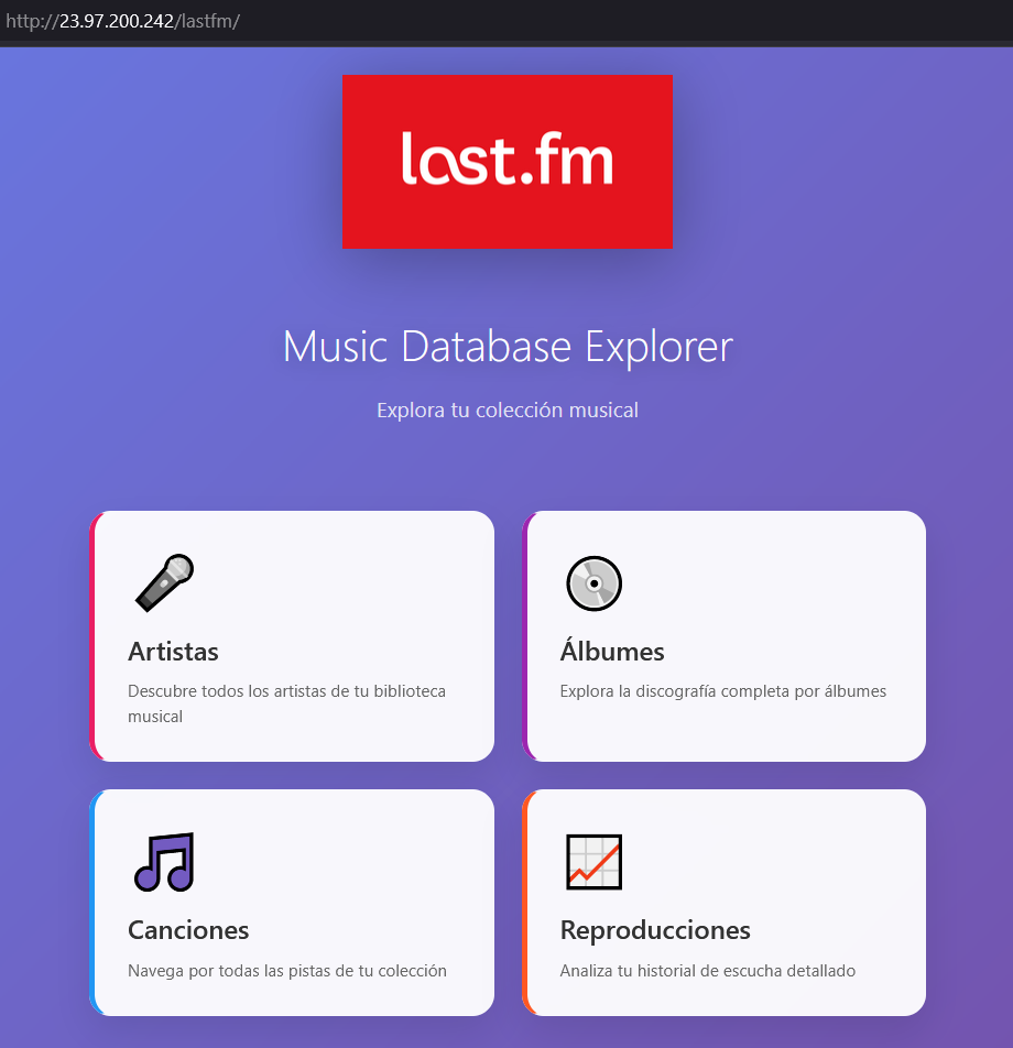 LastFMCollector - Despliegue Cloud Azure