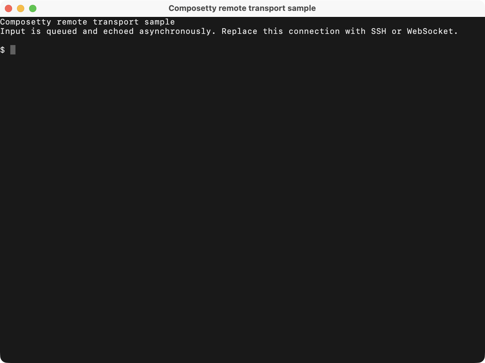 Composetty JVM desktop loopback terminal
