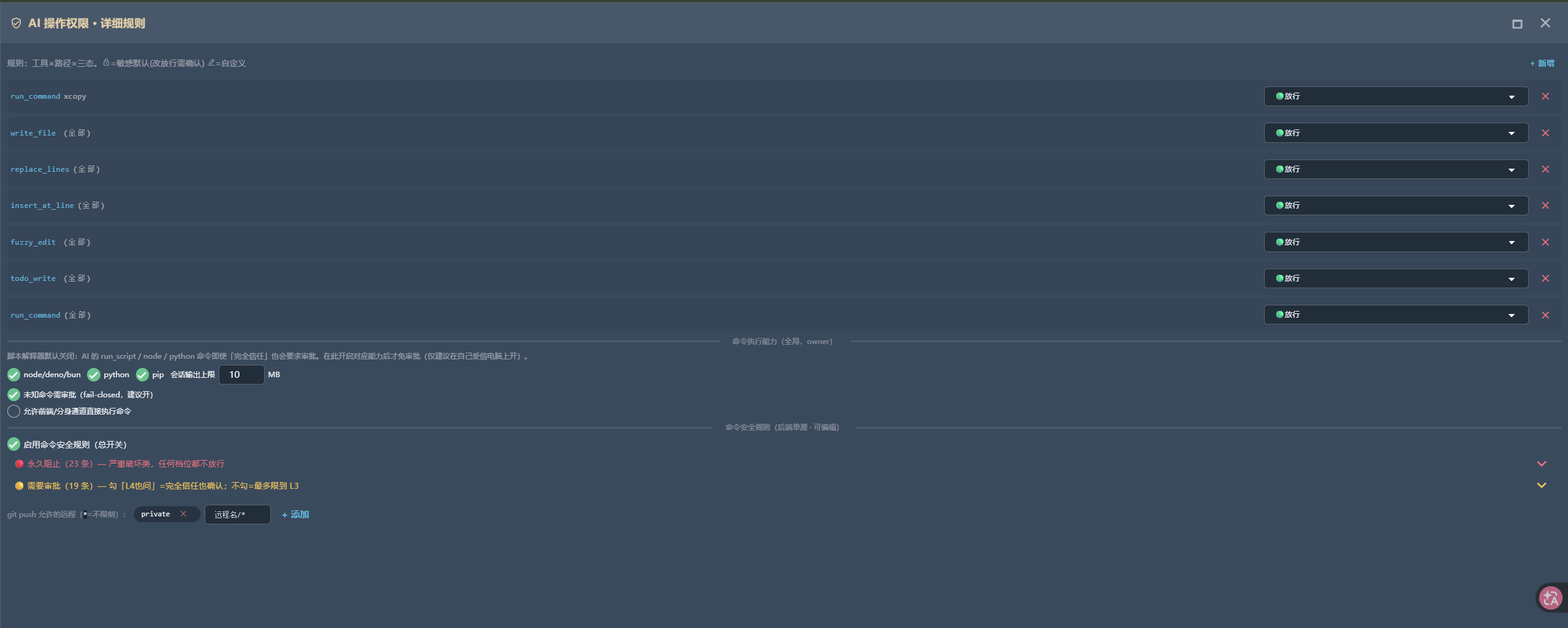 Fine-grained AI edit permissions