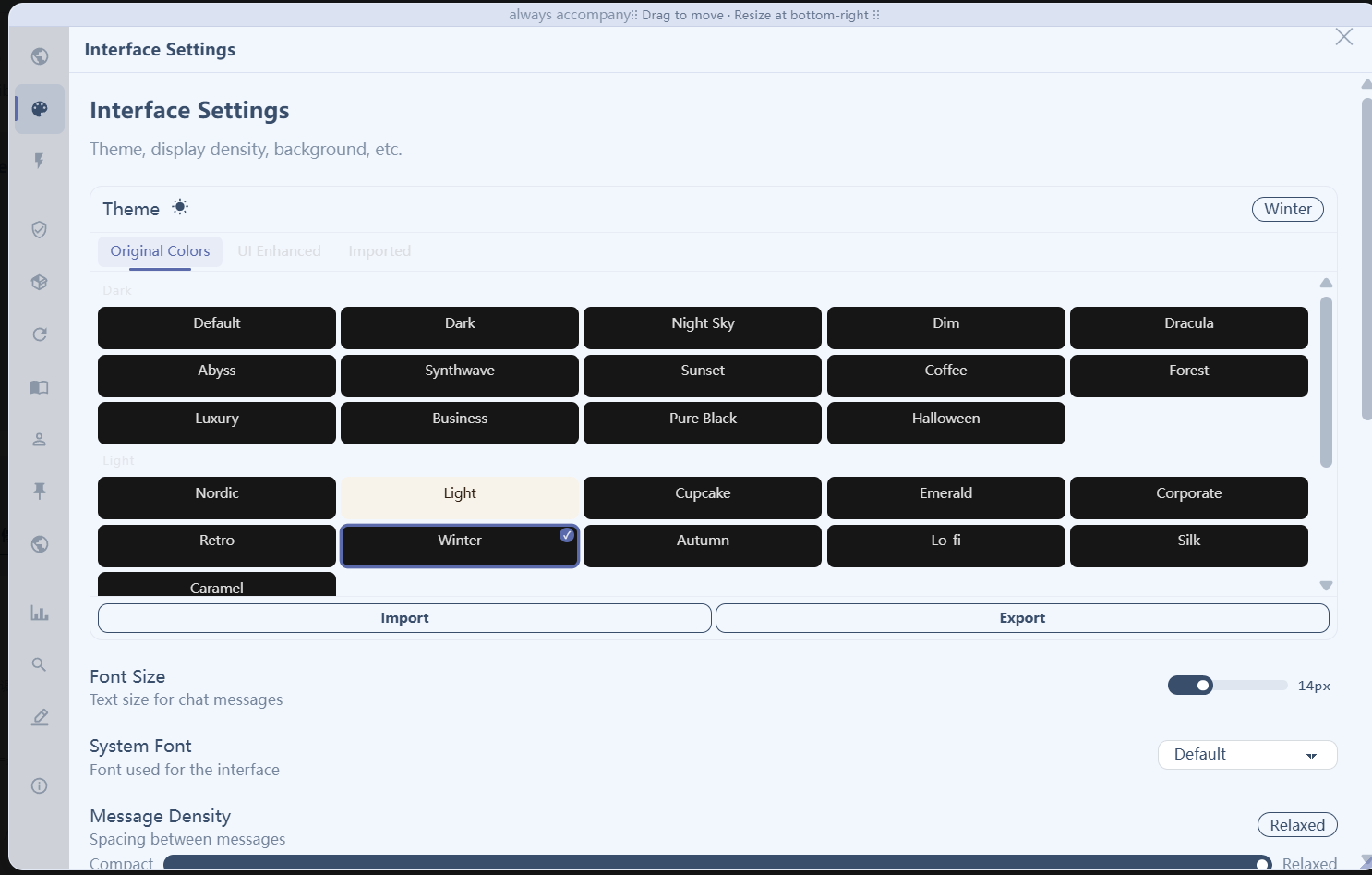 CSS themes