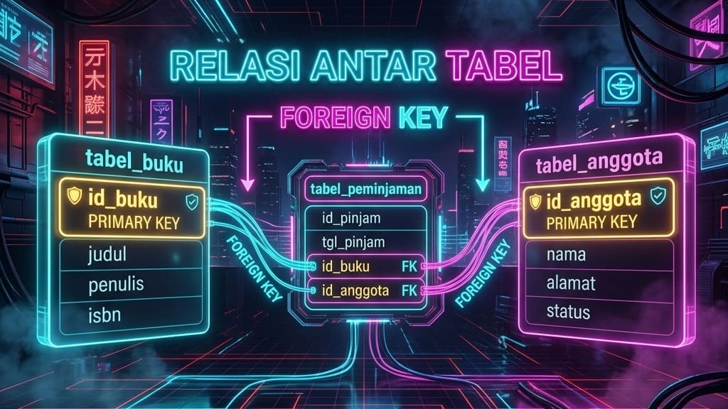 Belajar Database MySQL #8: Konsep Relasi Antar Tabel (Foreign Key)