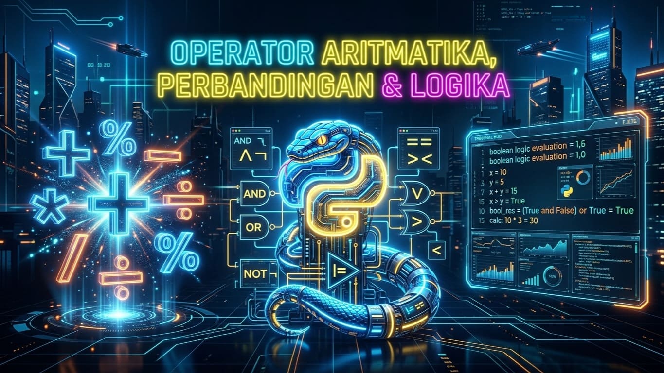 Belajar Python #3: Operator Aritmatika, Perbandingan, & Logika
