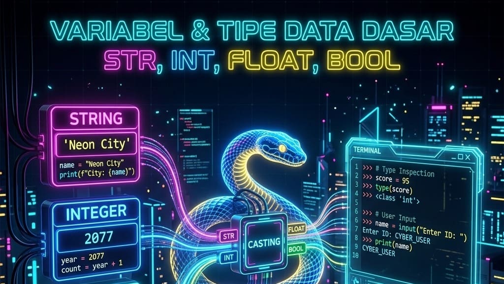 Belajar Python #2: Variabel & Tipe Data Dasar