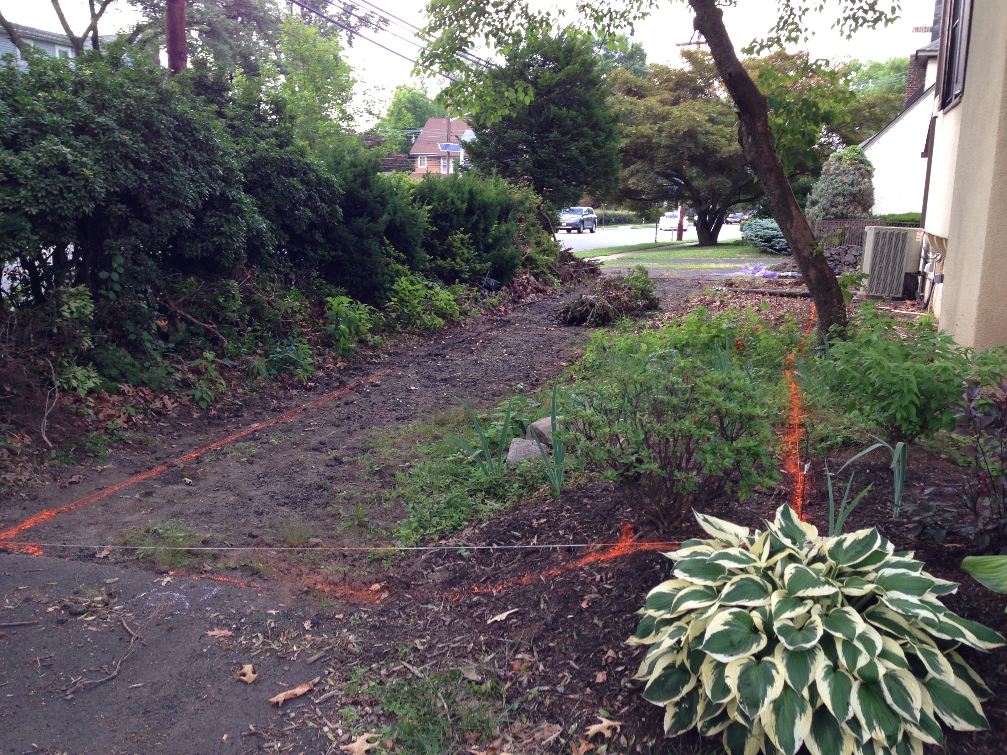 Bocce court layout